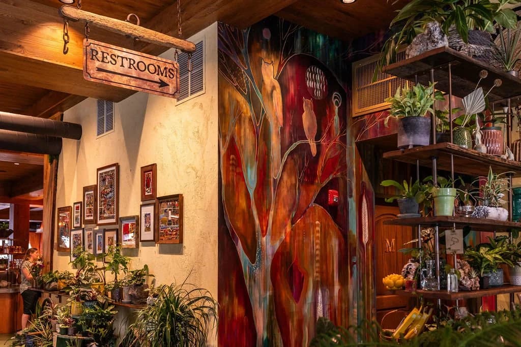 Hearth Food Garden, the bathroom mural