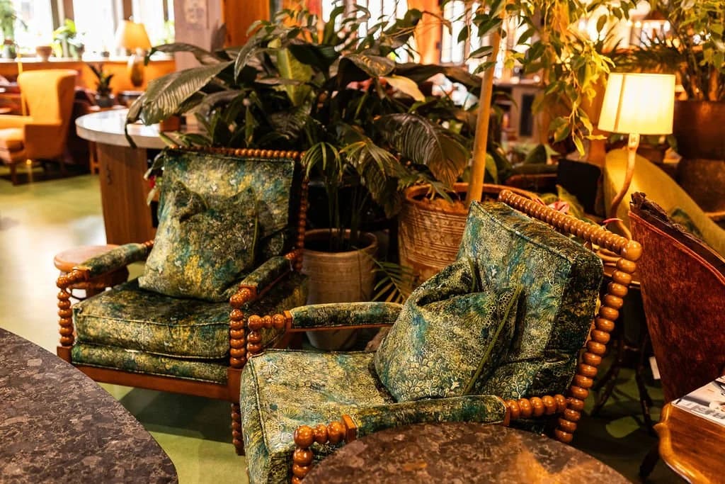 Hearth Food Garden, the peacock chairs