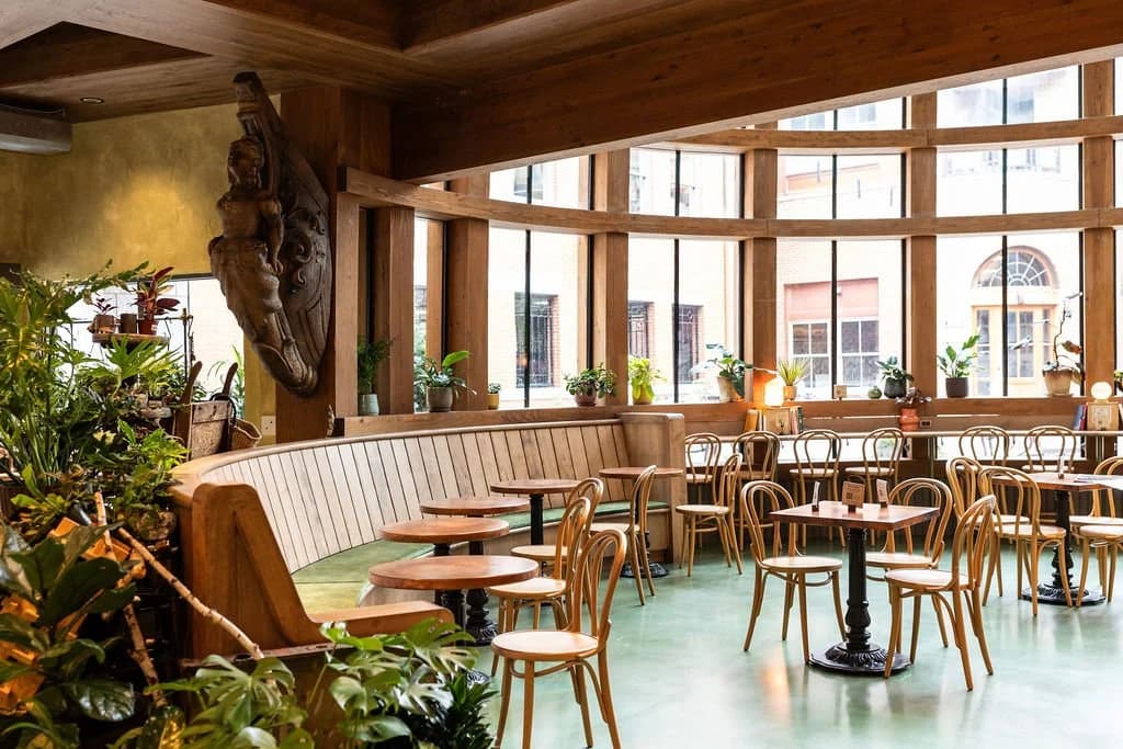 Hearth Food Garden, the bakery bench and atrium